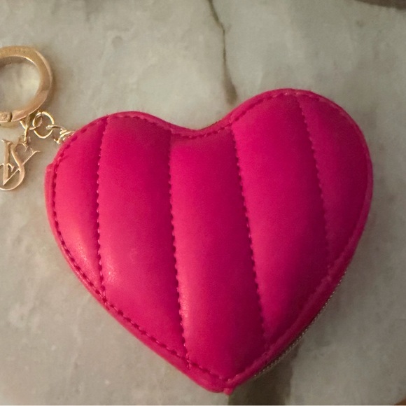 Victoria’s Secret Heart Coin Purse Keychain - Picture 1 of 3